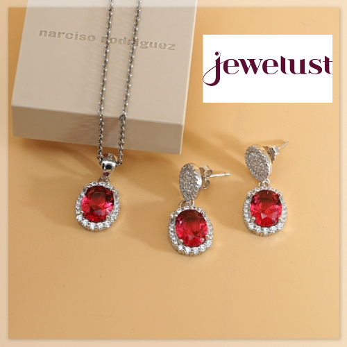 Red Mesa Silver Pendant-Set