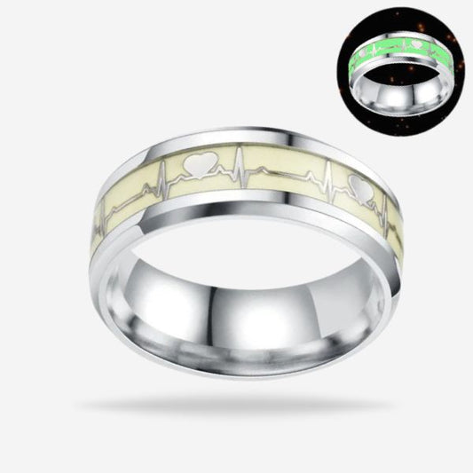 Fashion Luminous Heartbeat Fashion Ring For Unisex