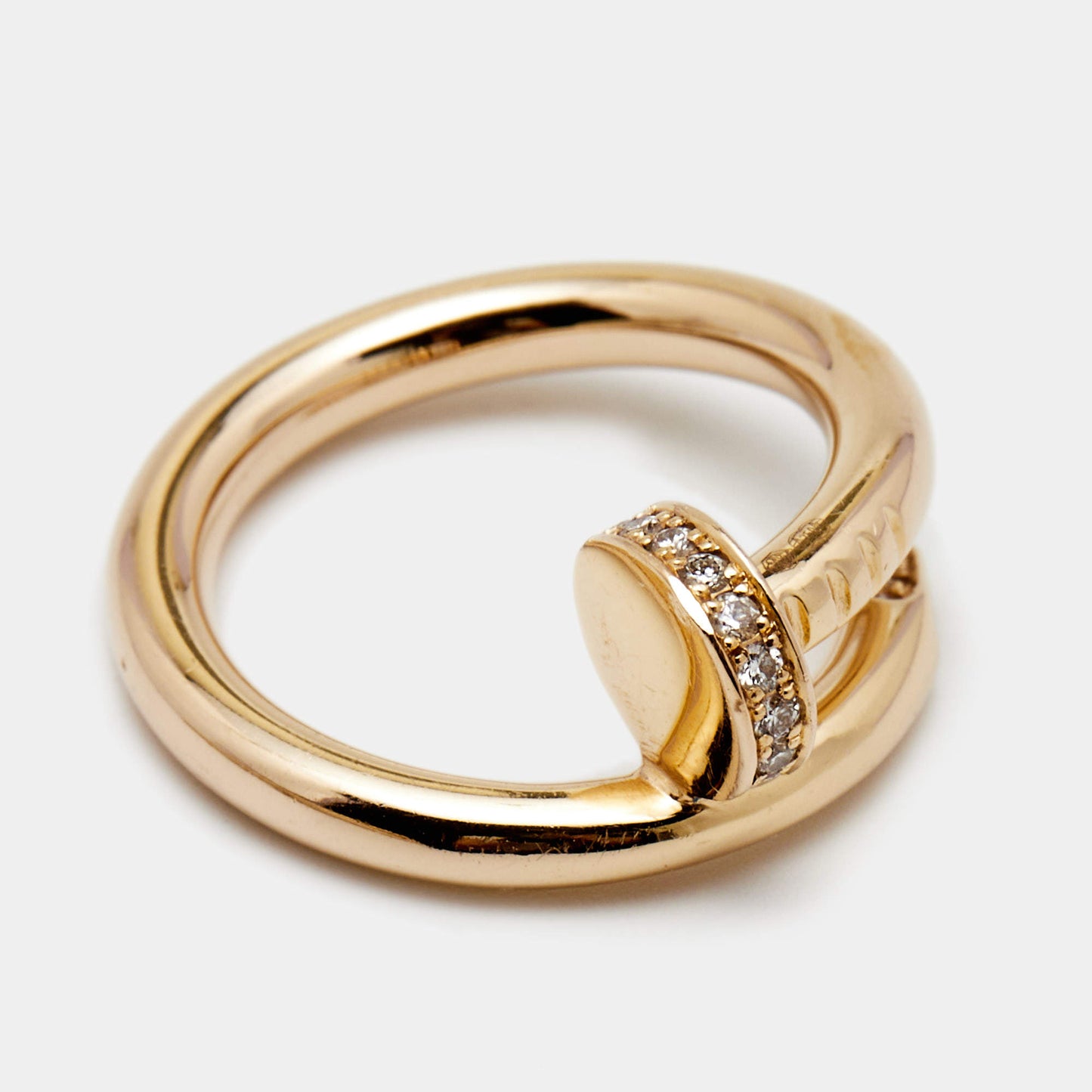 Cartier Juste Un Clou Diamond 18k Rose Gold Ring