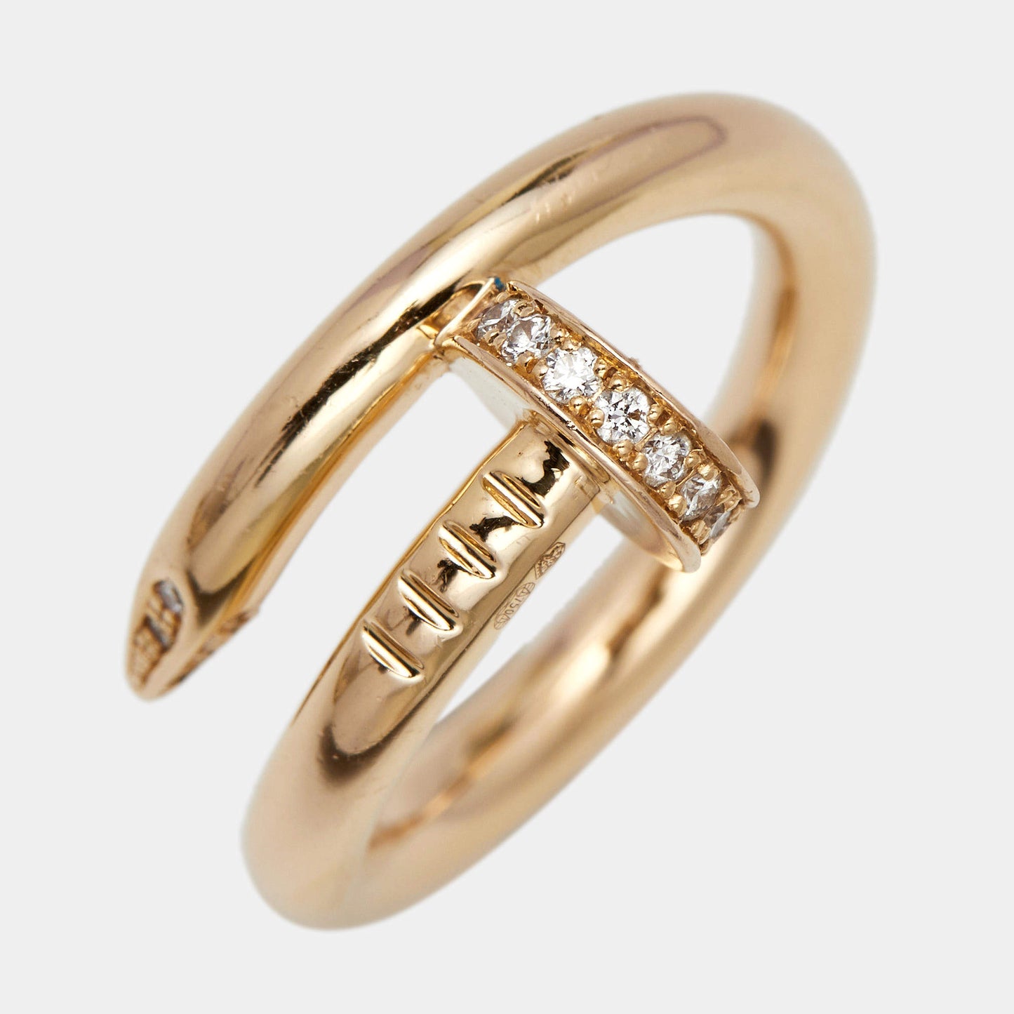 Cartier Juste Un Clou Diamond 18k Rose Gold Ring